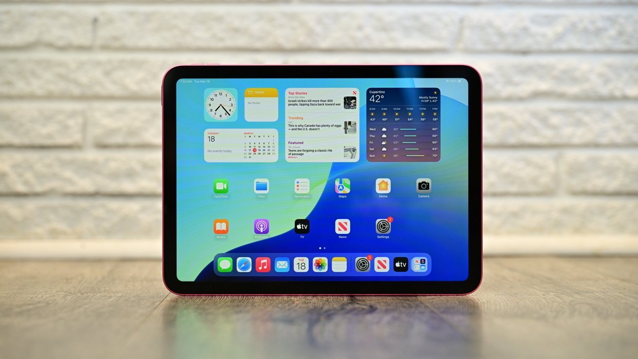 iPad med A18 chip forbedrer ydeevnen til lancering i 2026