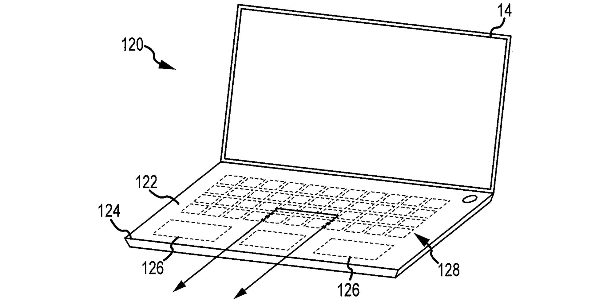 Apple fortsætter arbejdet på MacBook i alt glas med virtuelt tastatur og touchpad.