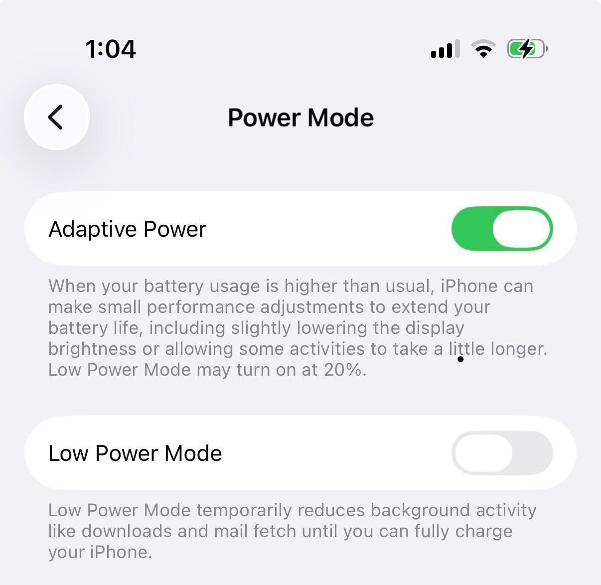iOS 26 sparer batteri med ny adaptiv strømstyring