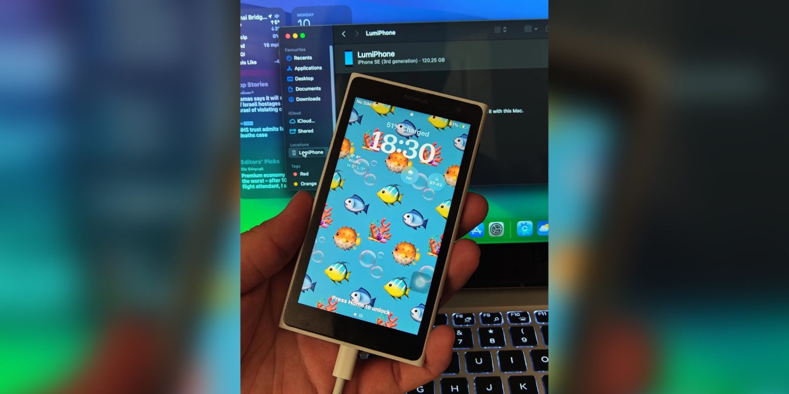 Fascinerende mod: iPhone SE 3 i Windows Phone-krop!