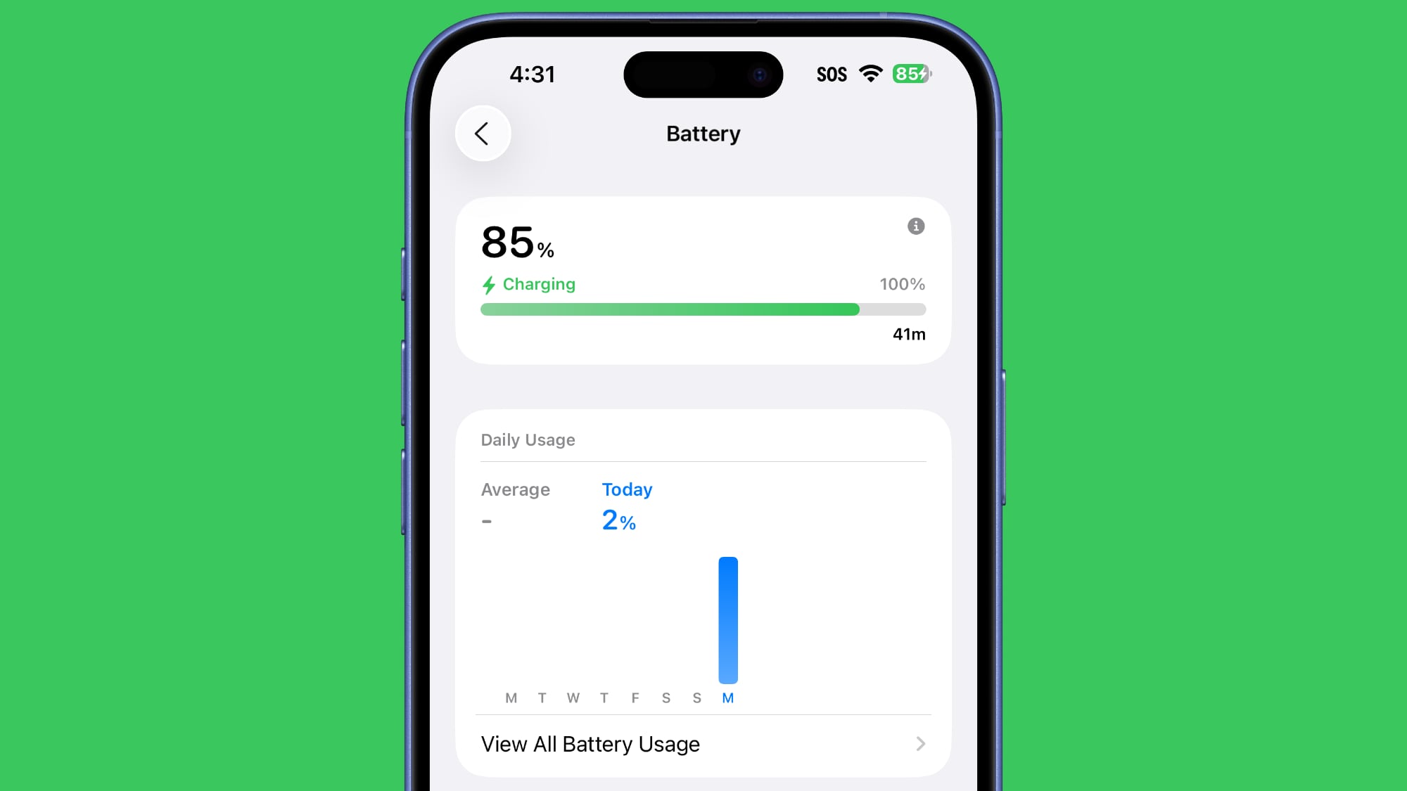 iOS 26 afslører nu batteriets præcise opladningstid
