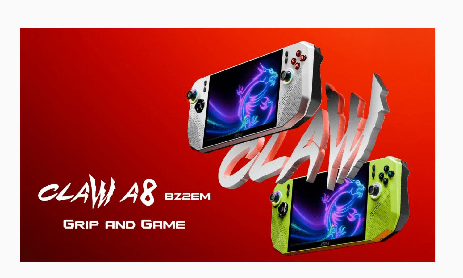 MSI's nye Claw A8 drevet af kraftfuld AMD-teknologi