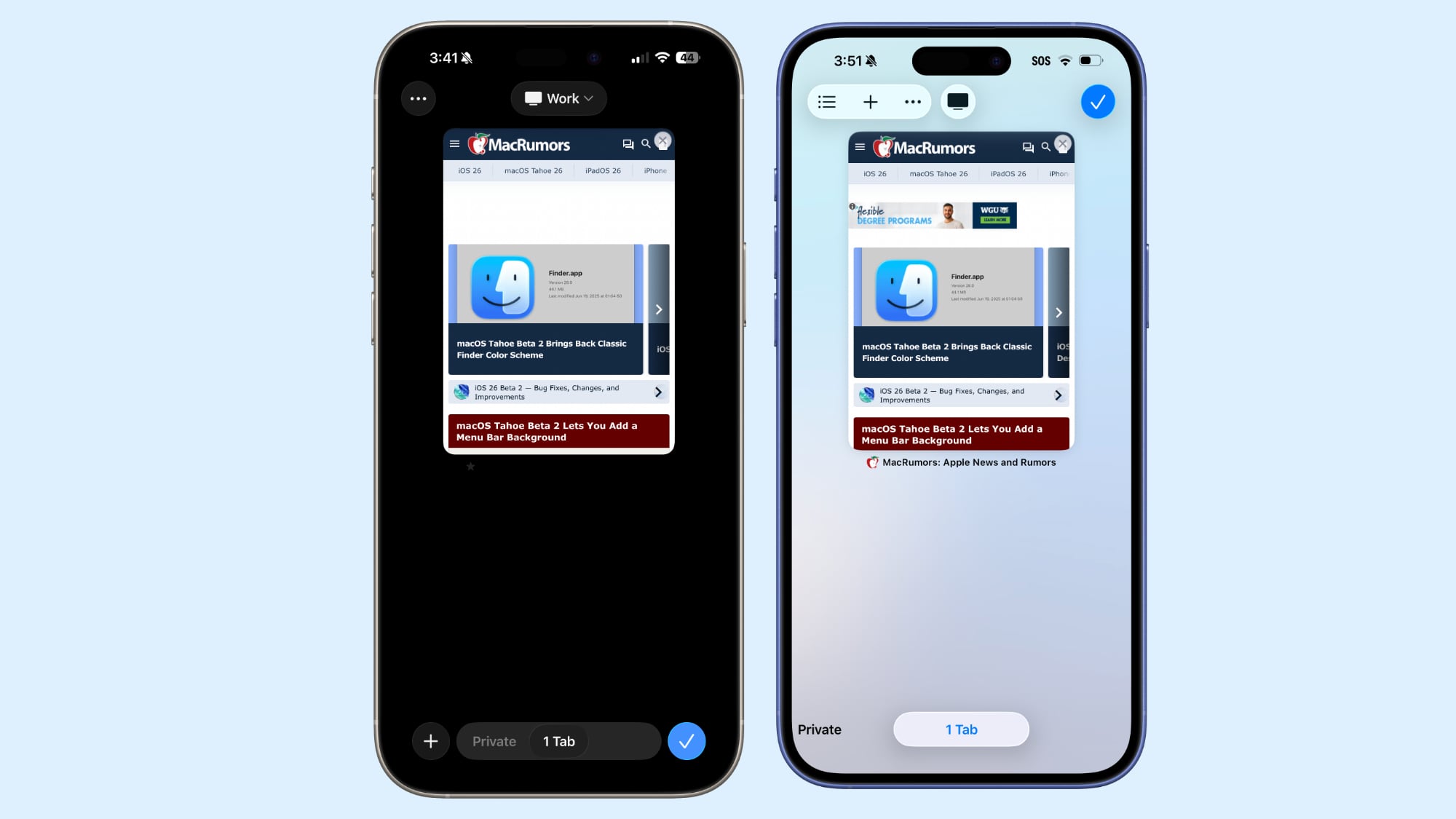 iOS 26 Beta 2 fikser Safaris frustrerende designfejl
