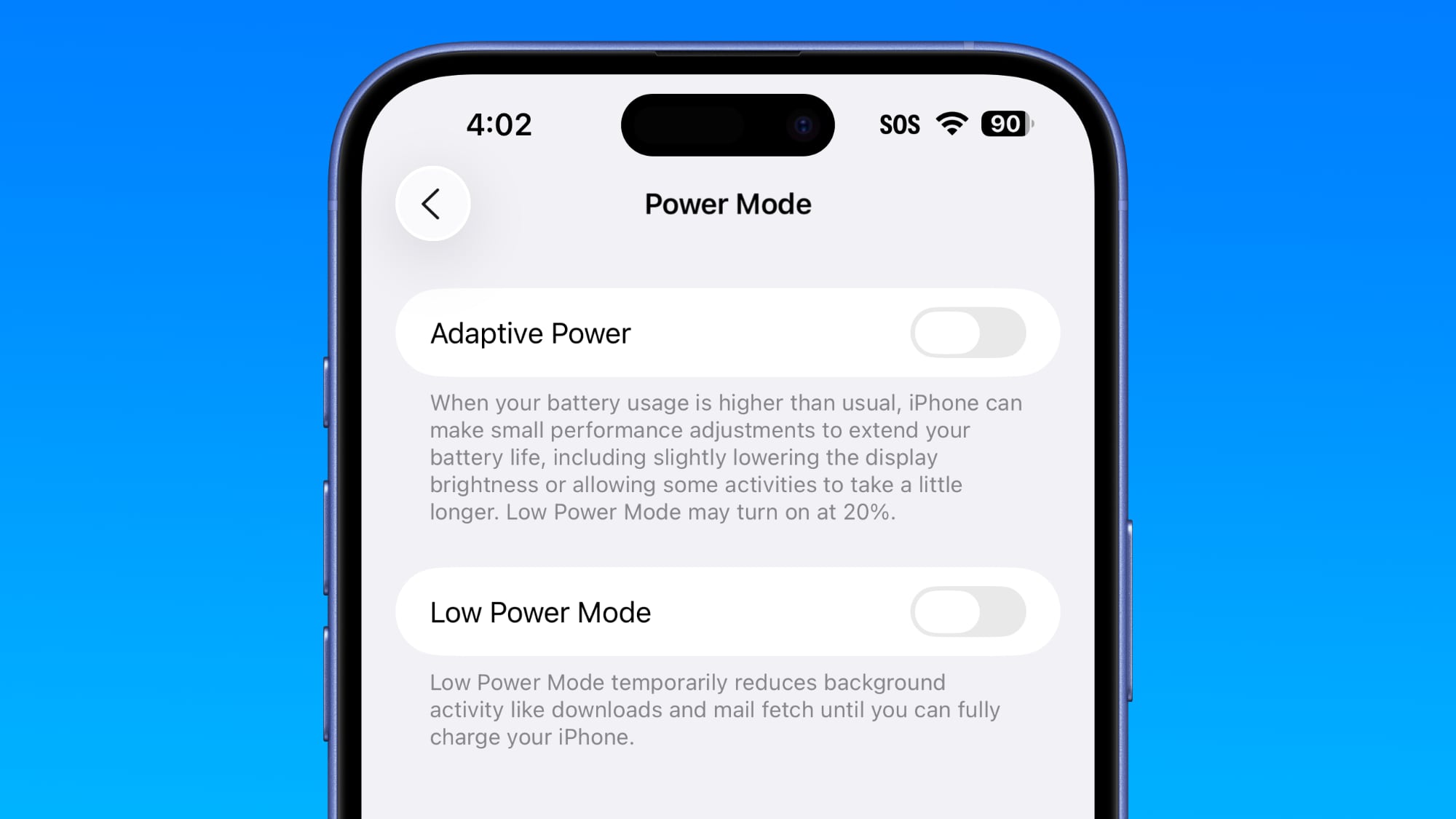 iOS 26 lancerer Adaptiv Strømstyring for længere batterilevetid