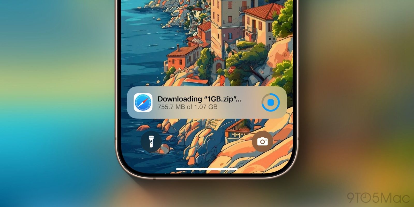 iOS 18.2 tilføjer Safari Live Activity for filoverførsler