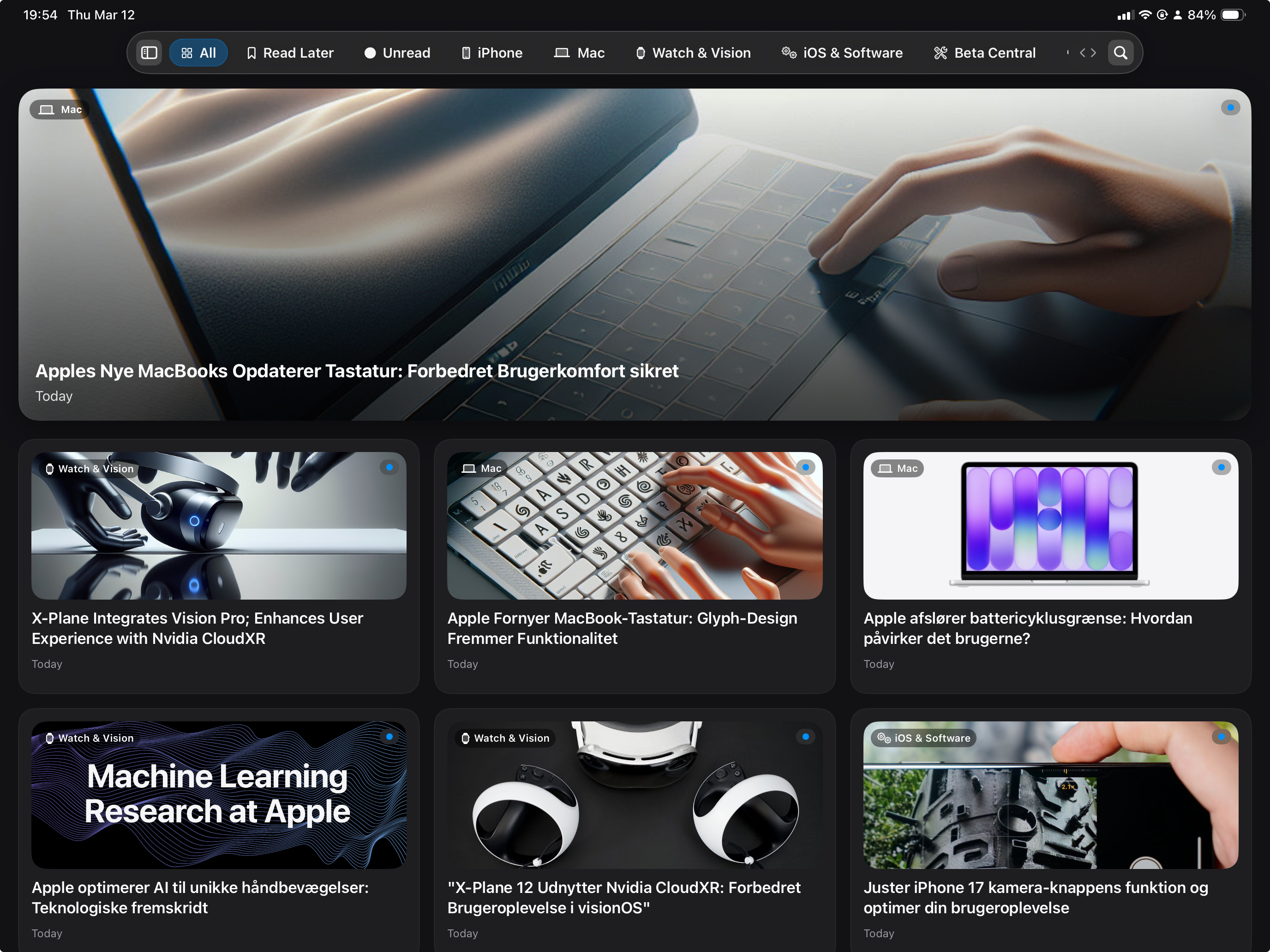 Vi lanserar We❤️Apple News – ladda ner den nu från App Store.
