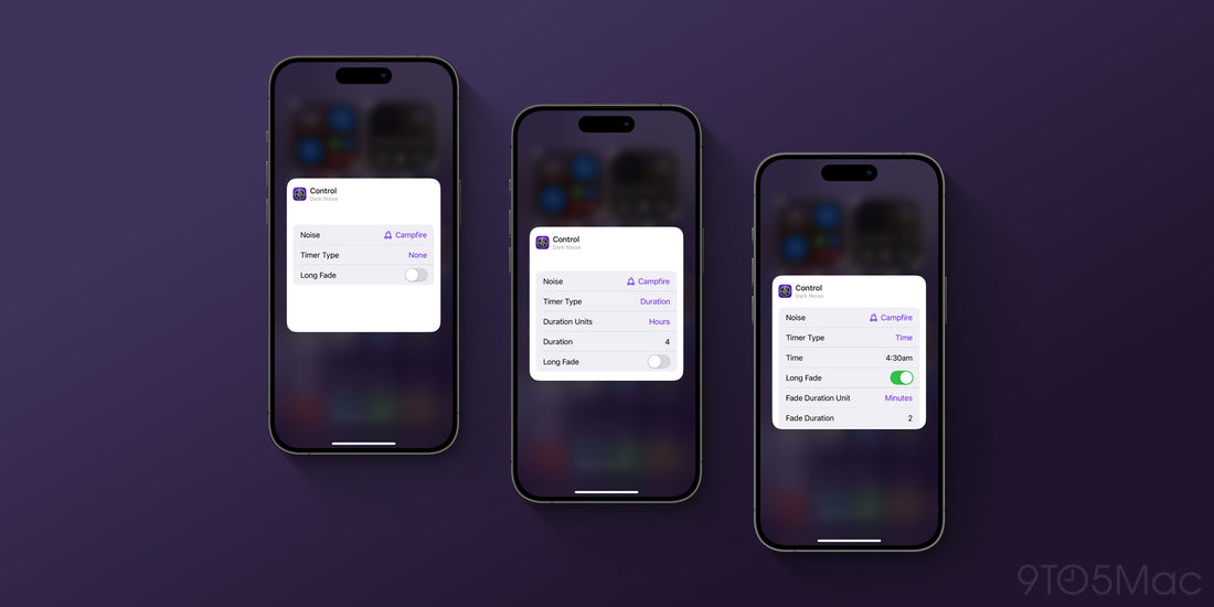Dark Noise tilføjer kontrolcenterwidgets, nye ikoner til iOS 18