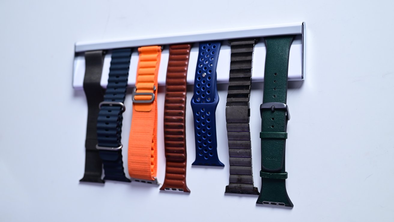 Elegant vægmonteringsløsning til dit Apple Watch rem-samling