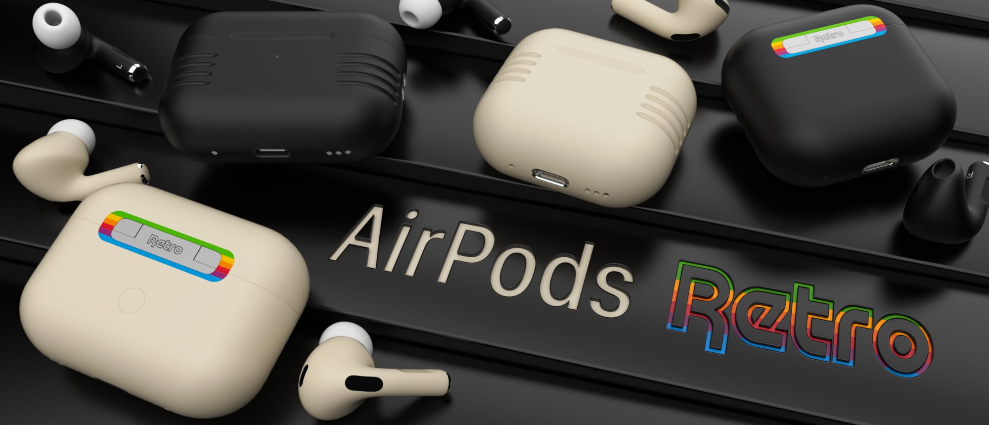 Vind unikke Retro AirPods fra ColorWare hos MacRumors!