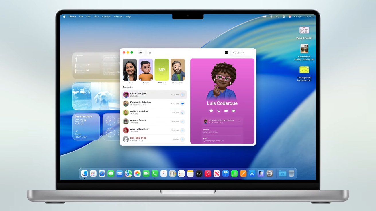 macOS 26 Tahoe løfter opkaldsoplevelsen på din Mac markant