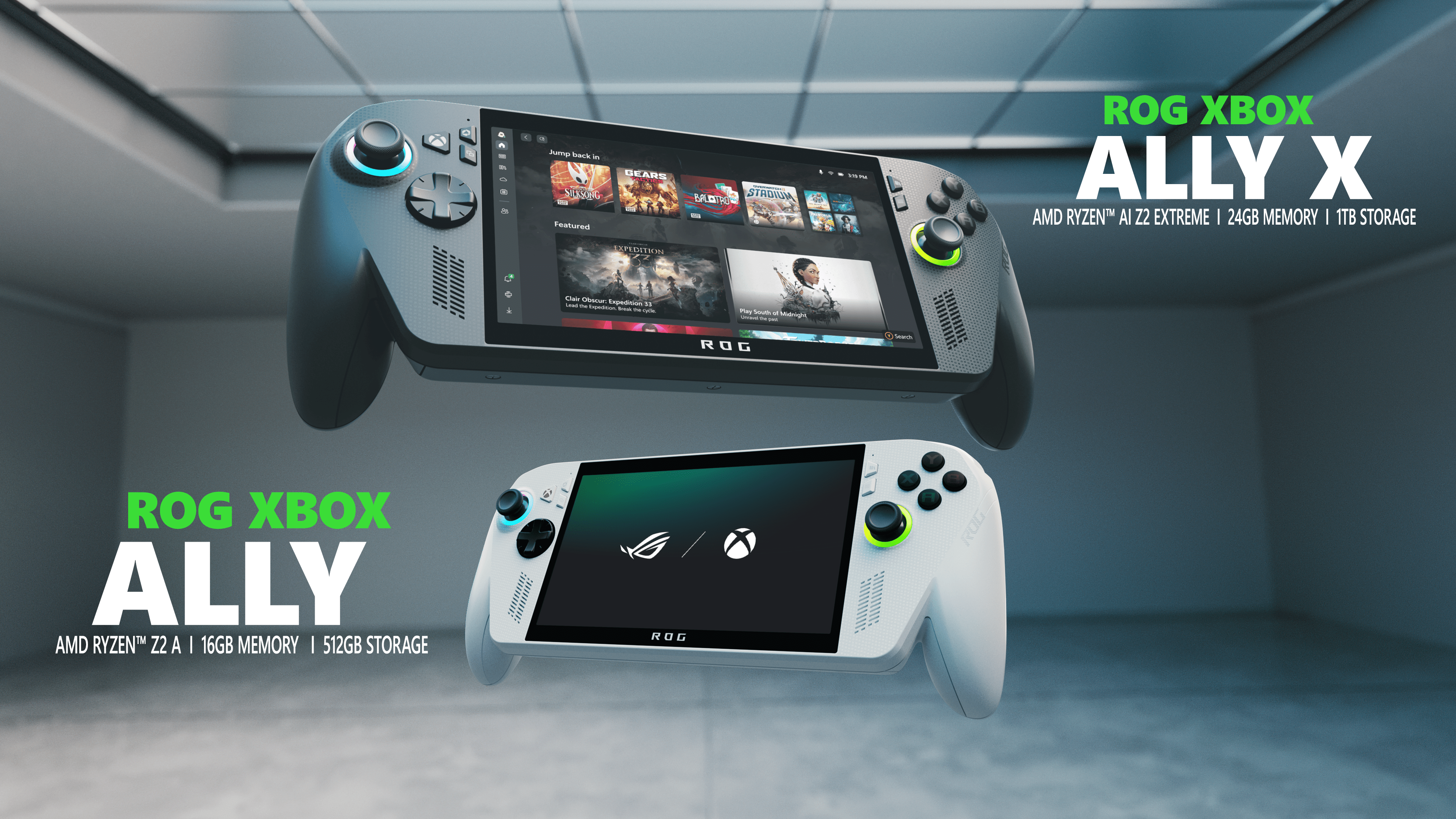 Microsoft og Asus lancerer to nye Xbox Ally håndholdte konsoller