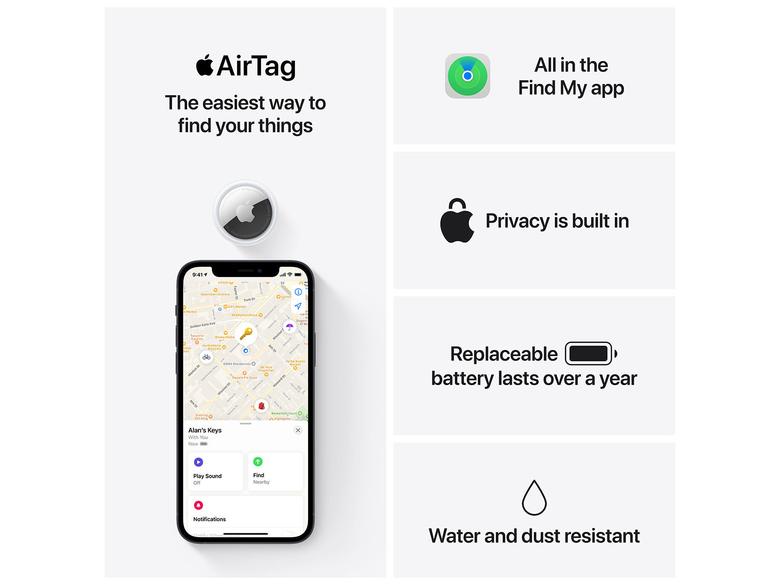 Apple AirTag - 4 Pak Apple
