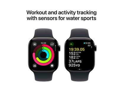 Apple Watch Series 10 (GPS + Cellular) 42 mm Sort Smart ur Apple