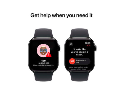 Apple Watch Series 10 (GPS + Cellular) 42 mm Sort Smart ur Apple