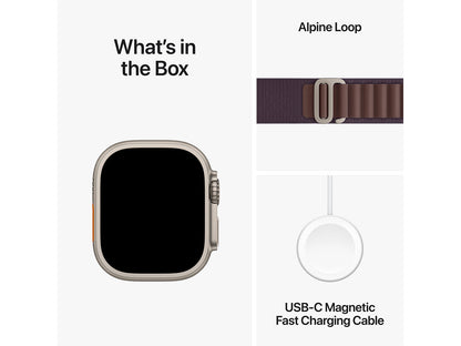 Apple Watch Ultra 2 GPS/Cell, 49mm Titanium Indigo Alpine loop S Apple