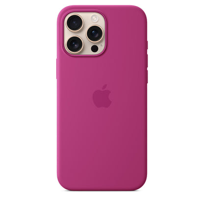 Silikone-etui med MagSafe til iPhone 16 Pro Max – fuchsia Apple