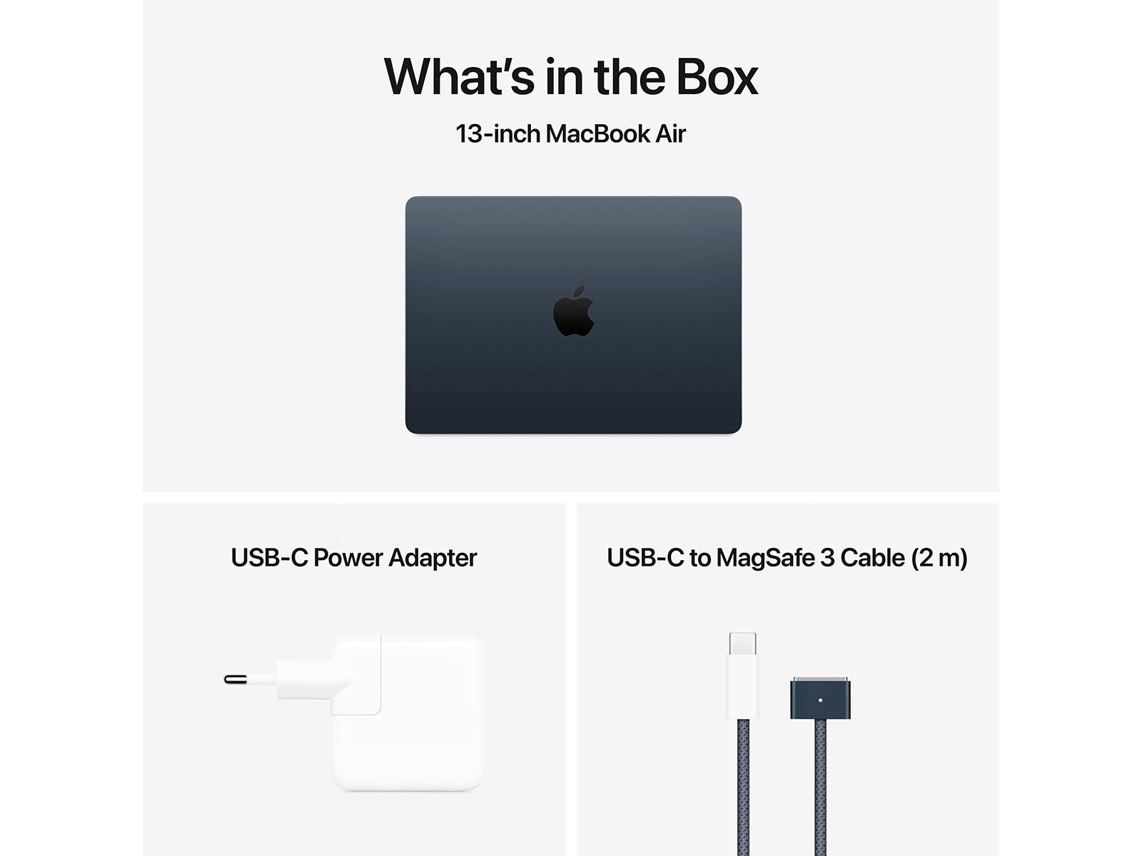 MacBook Air 2025 13" M4 10CPU, 10GPU, 16GB, 512GB - Midnight - (MW133DK/A)