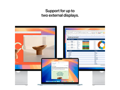 MacBook Air 2025 13" M4 10CPU, 8GPU, 16GB, 256GB - Himmelblå - (MC6T4DK/A)