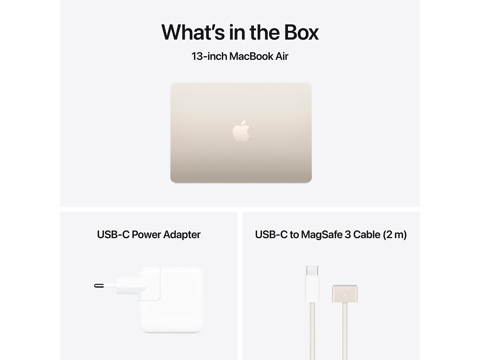 Apple MacBook Air - 13.6 - Apple M4 - 16 GB RAM - 256 GB SSD - dansk Apple