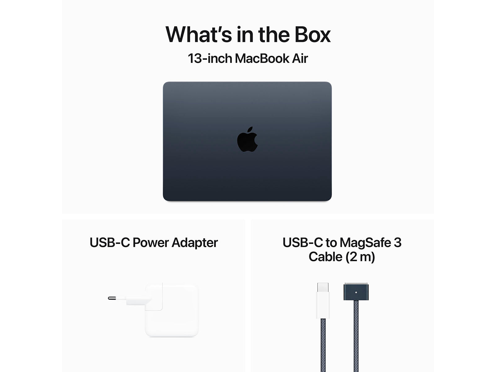 MacBook Air 2024 13" M3 8CPU, 10GPU, 24GB, 512GB Midnight Apple