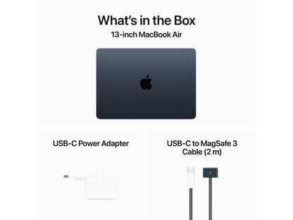 MacBook Air 2024 13" M3 8CPU, 10GPU, 24GB, 512GB Midnight Apple