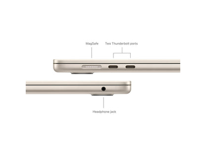Apple MacBook Air 15.3 16GB 256GB Apple M3 10-core Stjernelys Apple