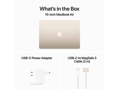 Apple MacBook Air 15.3 16GB 256GB Apple M3 10-core Stjernelys Apple
