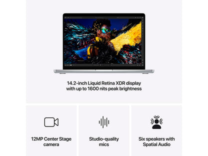 Apple MacBook Pro 14.2 24GB 512GB Apple M4 Pro 16-core Sølv Apple