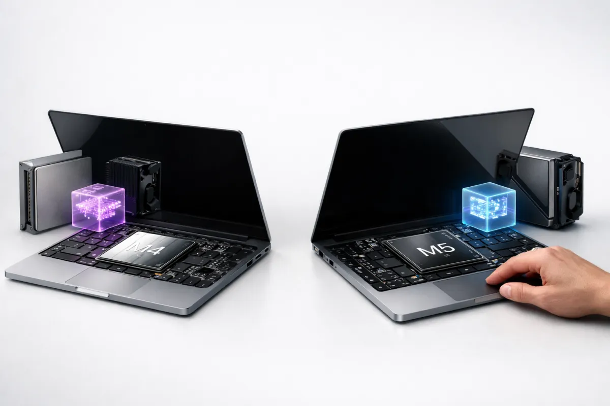 M5 Pro/Max vs. M4 Pro/Max: Hvor stor kan næste performancehop blive? Post feature image