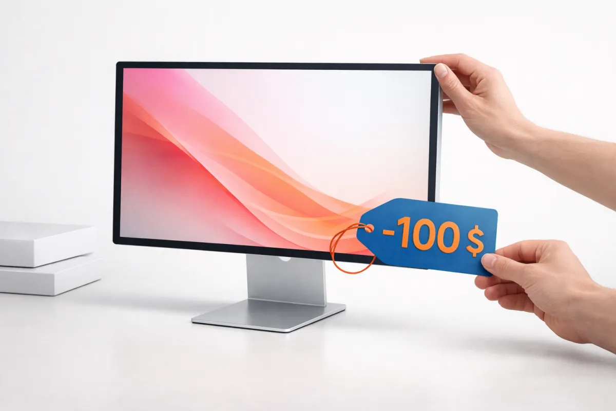 Amazon skærer 100 dollars af Studio Display – men “ny model” er en stramning Post feature image