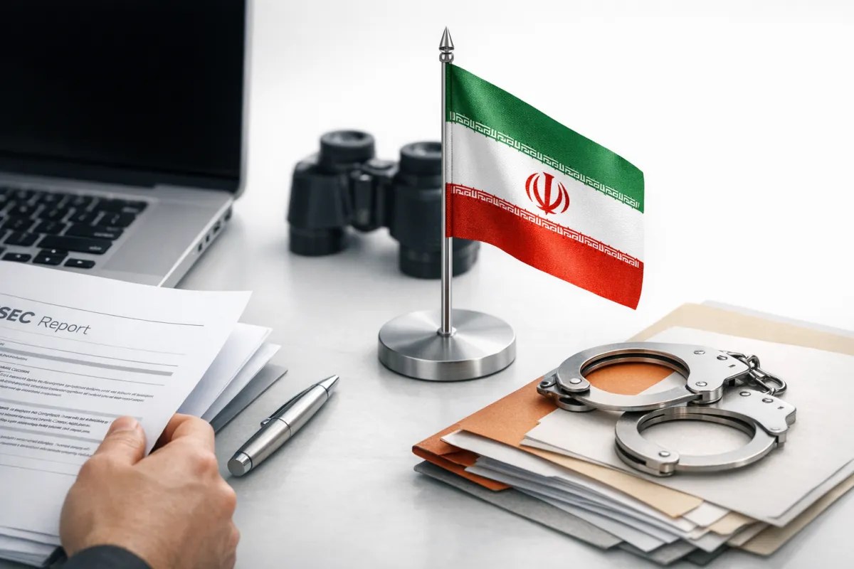 Thomson Reuters indleverer Iran-notice i SEC-rapport — hvad det betyder (og hvad det ikke gør) Post feature image