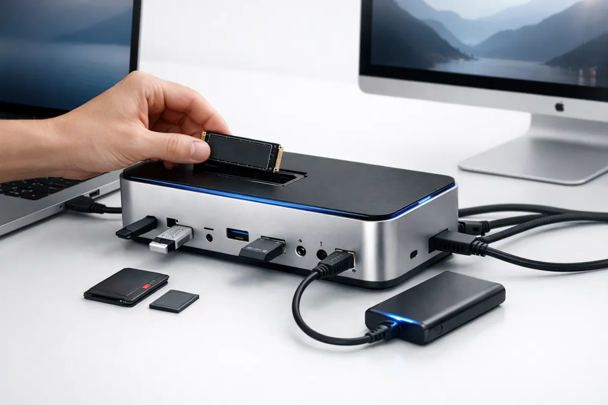 Ugreen Maxidok 17-i-1 med Thunderbolt 5: Dock med masser af porte og indbygget SSD-slot Post feature image
