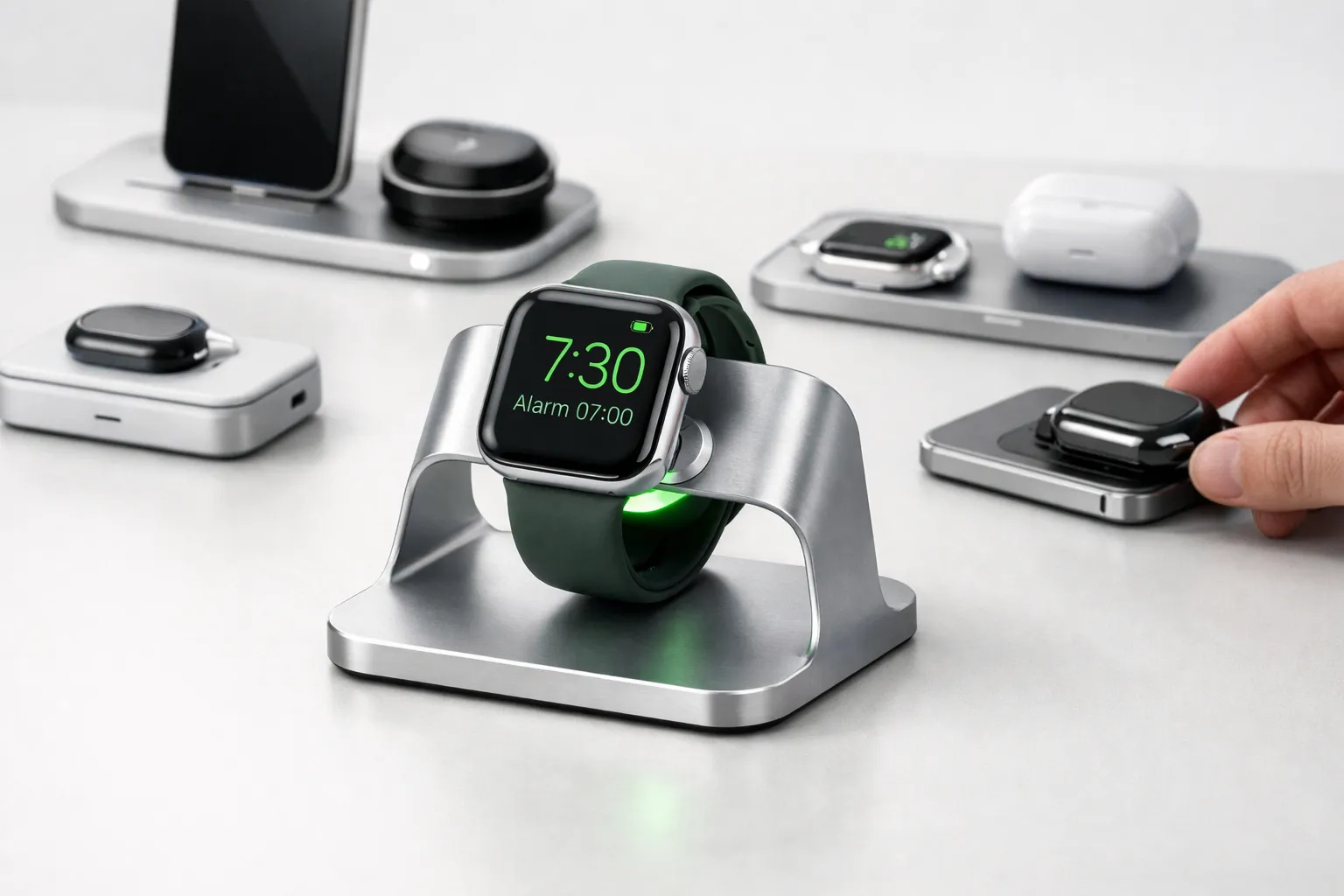 Guide: De bedste opladere, standere og docks til Apple Watch i 2026 Post feature image
