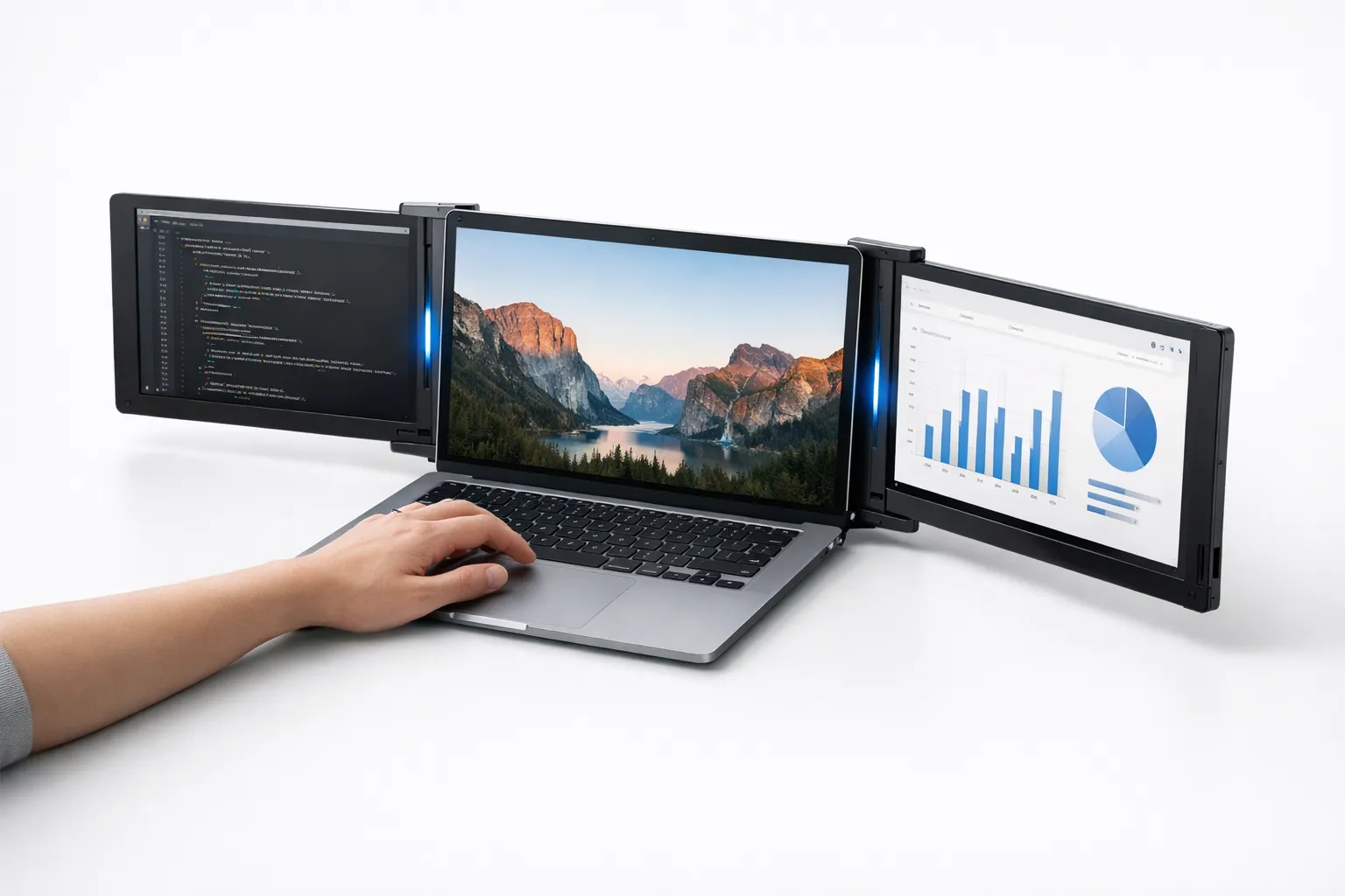 Anmeldelse: Mobile Pixels Trio 3 Pro giver MacBook to ekstra QHD-skærme på farten Post image