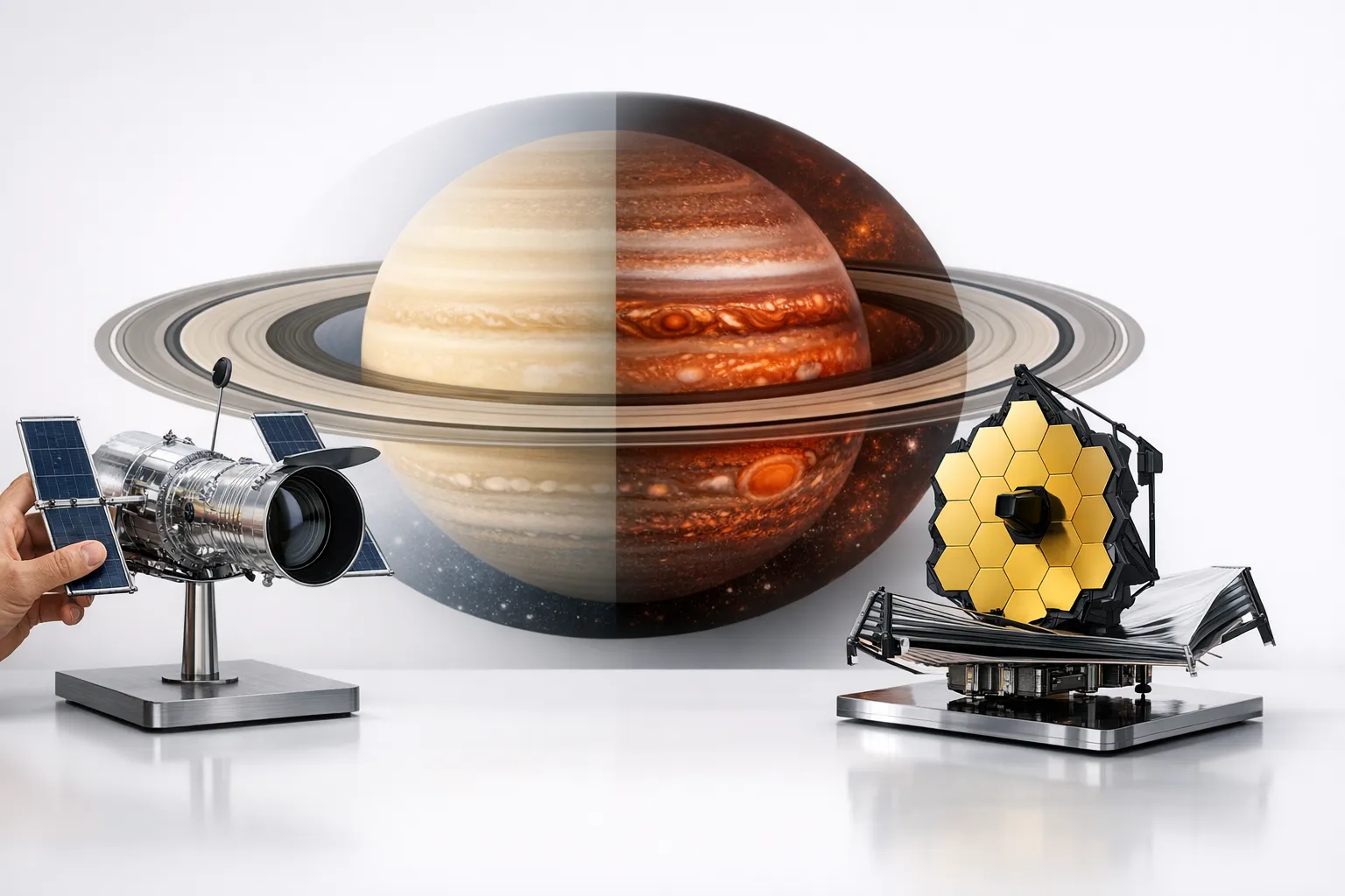 Webb og Hubble giver os et nyt, lag-for-lag blik på Saturns atmosfære Post image